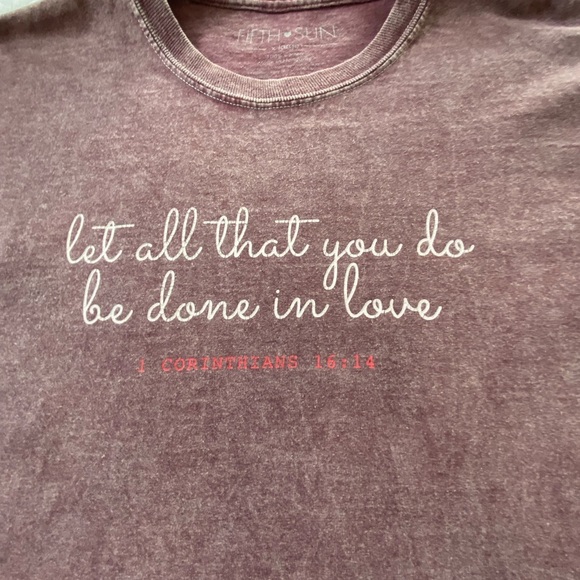 Fifth Sun Faded Maroon Relaxed Crew Neck Long Sleeve Graphic Top Size XL - Picture 5 of 10